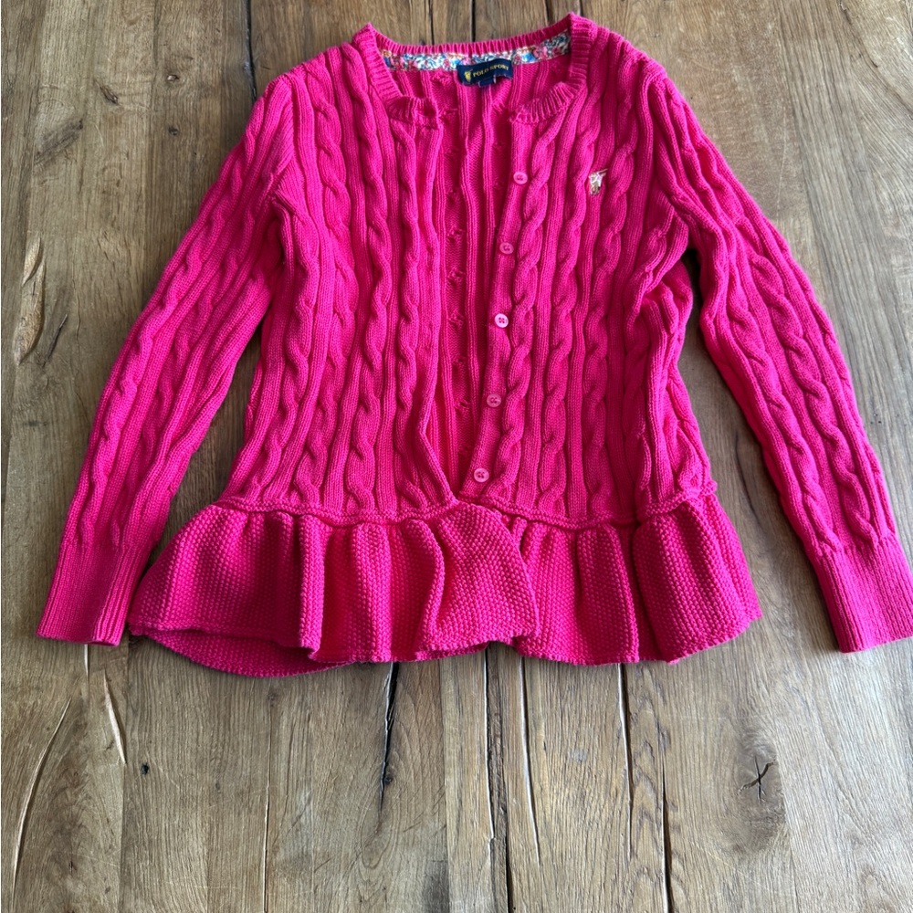 Women's Pink Cable Knit Sweater